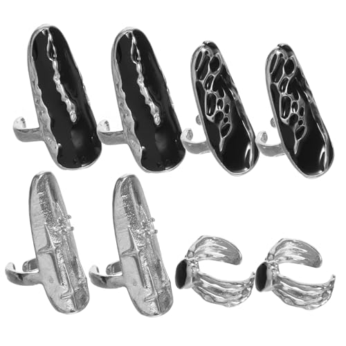 VALICLUD 2 Sätze Ringdekoration Fingernagelringe Nagelschmuck Nagelstütze Fingernagel Ringe Punkringe Für Frauen Grunge-ringe Falsche Nagelringe Schmuck Ringe Nageljuwelen Zinklegierung VALICLUD 2 Sätze Ringdekoration Fingernagelringe Nagelschmuck Nagelstütze Fingernagel Ringe Punkringe Für Frauen Grunge-ringe Falsche Nagelringe Schmuck Ringe Nageljuwelen Zinklegierung von VALICLUD