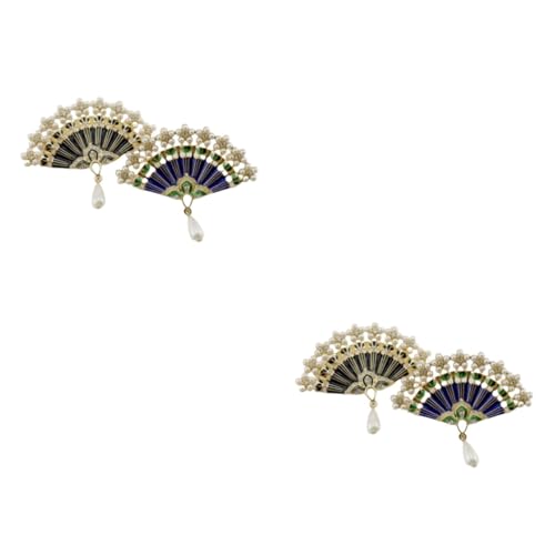 VALICLUD 2 Sätze Strass-brustnadel Die Chinesen Jahrestage Broschen Hochzeitsdirndl Perlenser Accessoires Brosche Abzeichen Brosche Mann Korb Fan-brosche Brustnadel Aus Kristall 2 Stück * 2 von VALICLUD