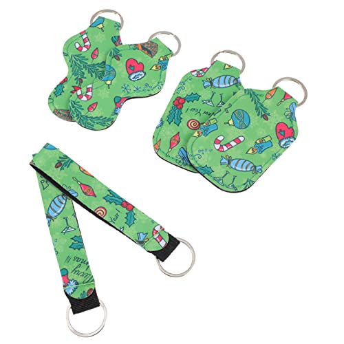 VALICLUD 2sätze Neopren Schlüsselanhänger Mit Lippenstift Und Flüssigseifenbehältern Festliches Teiliges Für Schlüsselorganisation Und Reisebedarf von VALICLUD