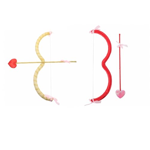 VALICLUD Amorpfeil Und Bogen Set Aus Schaumstoff FüR Valentinstag Cosplay Party Foto Requisite 33.8X0.87Zoll Liebes KostüM ZubehöR von VALICLUD