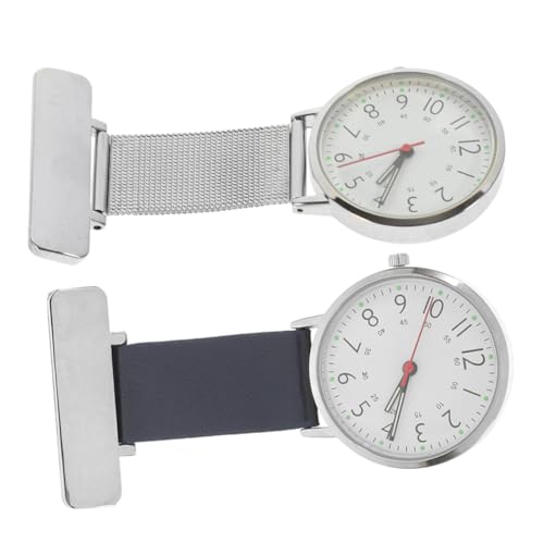 VALICLUD 2stücke Taschenuhr Für Krankenschwester Metall-taschenuhr Für Arzt Tragbare Uhr Für Medizinisches Personal Einfaches Design Exakte Zeitanzeige Langlebig Und Praktisch von VALICLUD