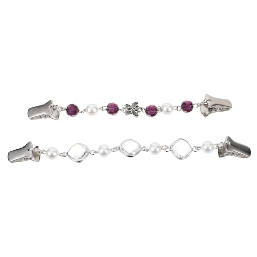 VALICLUD 2 Stck. Cardigan Clips Dekorative Pullover Clips mit Schmetterlings Perlendekor für Damen Einfach zu Tragen Vielseitiger Kleidungsschmuck Zufällige Farbe von VALICLUD