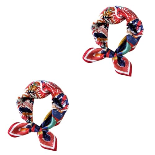 VALICLUD 2 Stck. Damen Seidenschal Maulbeerseide Elegantes Halstuch Verschiedenen Farben Atmungsaktiv für Partys Reisen von VALICLUD