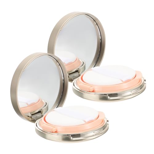 VALICLUD 2 Stck. Luftpolsterbox Fall Kissen -Puff kompakter Fundamentkoffer Pulver Container Behälter für Kissen-Foundation-Etui mit Puff leere Kissen-Kompakthülle pp Golden VALICLUD 2 Stck. Luftpolsterbox Fall Kissen -Puff kompakter Fundamentkoffer Pulver Container Behälter für Kissen-Foundation-Etui mit Puff leere Kissen-Kompakthülle pp Golden von VALICLUD