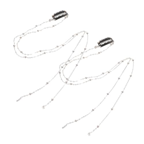 VALICLUD 2stücke Haarschmuck Für Zöpfe Haarkette Haarschmuck Dekorative Haarketten Für Mädchen Und Frauen von VALICLUD