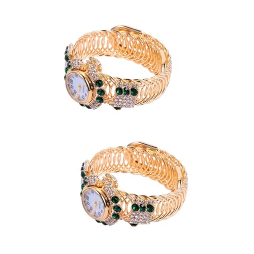 VALICLUD 2stücke Armband Uhr Für Frauen Modische Quarz Armbanduhr Im Eleganten Design Für Alltag Und Besondere Anlässe Robuste Und Langlebige Konstruktion Geeignet Für Jeden Stil von VALICLUD