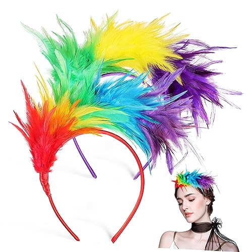 VALICLUD 2stücke Feder-stirnbänder Für Damen Party-stirnband Vintage-haarreifen Karneval-feder-haarreifen Festive-haaraccessoires Haar-schmuck Für Hochzeit Und Feierlichkeiten von VALICLUD