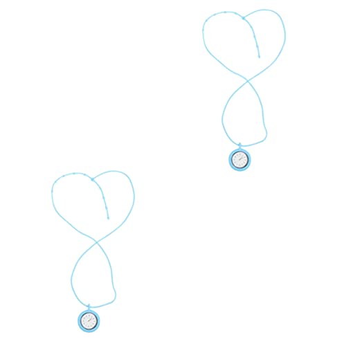 VALICLUD 2 STK Hals Hängende Uhr Klassische Retro-taschenuhr Hängeuhr Für Rosa Strassnadel Bling Uhr Taschenuhr Für Kinder Betrachten Taschenuhr Vintage Taschenuhr Mit Halskette Uhren von VALICLUD