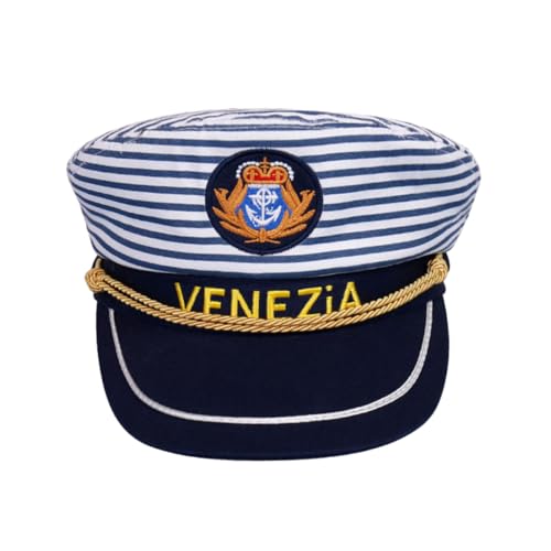 VALICLUD 2 Stk Schiffshut Für Erwachsene Boot Matrose Dirigent Hüte Yacht Kapitäne Kapitänsmütze Frauen Marine von VALICLUD