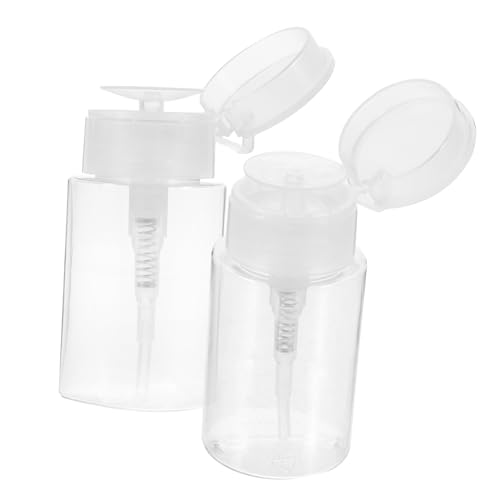 VALICLUD 2 Stück 100ml Nachfüllbare Petg Flaschen Auslaufsichere Reise Kosmetikbehälter für Flüssigkeiten Pflegeprodukte Makeup Entferner Camping Reisen Business von VALICLUD