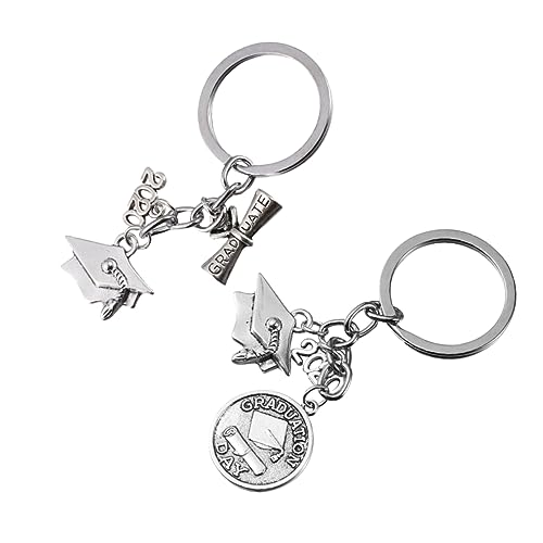 VALICLUD 2stücke Graduation Keychains Mit Kreativem Design Schlüsselanhänger Für Abschlussfeiern Aus Langlebigem Als Für Absolventen Dekoration Von Schlüsseln Oder Taschen von VALICLUD