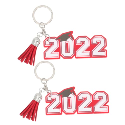 VALICLUD 2stücke Graduierungs-acryl-schlüsselanhänger Einzigartige Schlüsselringe Für Abschlussgeschenke Und Dekoration Für Taschen von VALICLUD