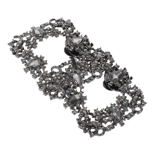 VALICLUD 2 Stück Abnehmbare Strass Schuhclips für Damen Funkelnde Hochzeits-sandalen-dekorationen Metallische High Heel Verschönerungen für Braut Schuhe bei Festlichen Anlässen von VALICLUD