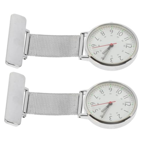 VALICLUD 2stücke Krankenschwesteruhr Clip -fob-Uhr Mit Leuchtendem Ziffernblatt Praktische Taschenuhr Für Fachkräfte Langlebig Und VALICLUD 2stücke Krankenschwesteruhr Clip -fob-Uhr Mit Leuchtendem Ziffernblatt Praktische Taschenuhr Für Fachkräfte Langlebig Und von VALICLUD