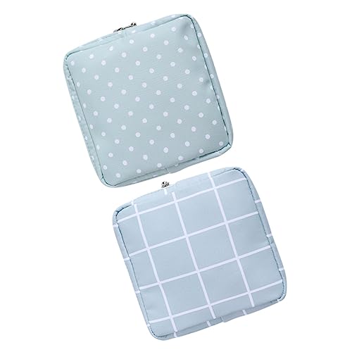 VALICLUD 2 Stück Aufbewahrungstaschen Für Damenbinden Toilettenartikel Kulturbeutel Für Frauen Faltbar Wasserdicht Reise Aufbewahrungstasche Beutel Organizer Taschen Für Reisepads von VALICLUD