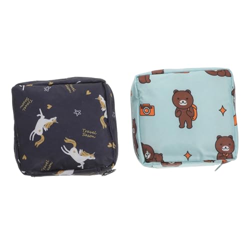 VALICLUD 2 Stück Aufbewahrungstaschen für Damenbinden Tragbare Hygiene Organizer Reiseetui Multifunktional Leicht zum Verstauen von Schmuck Kreditkarten von VALICLUD