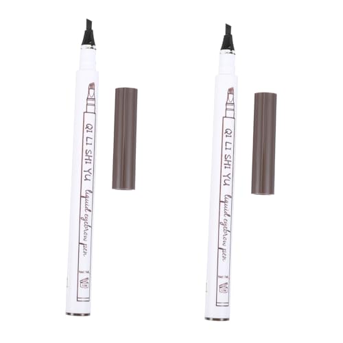 VALICLUD 2stücke Wasserdichter Augenbrauenstift Mit Mikrogabelspitze Pack Für Langanhaltendes Make-up Einfach Zu Zeichnen Und Auszufüllen Für Naturally Aussehende Augenbrauen von VALICLUD