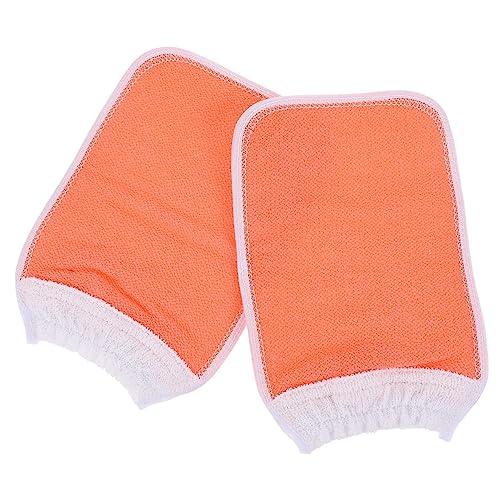 VALICLUD 2 Stück Badetuch Peelinghandschuh Peeling Handschuh Tiefenpeeling Handschuh Körper Mikrofaser Doppelt Sanfte Duschhandschuhe Handtücher Badehandschuhe von VALICLUD