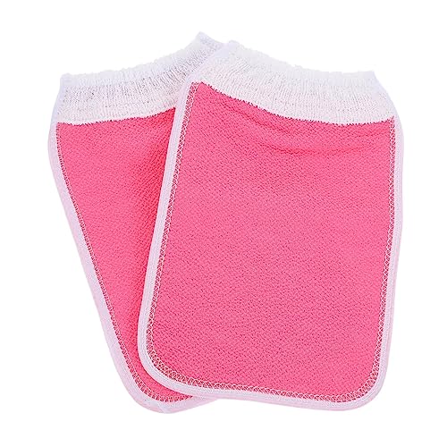 VALICLUD 2 Stück Badetuch Spa Peeling Badehandschuhe Badezimmer Dusche Peeling Handschuhe Einfache Reinigungshandschuhe Duschschrubber Seidige Peeling Handschuhe Schwere Hand von VALICLUD