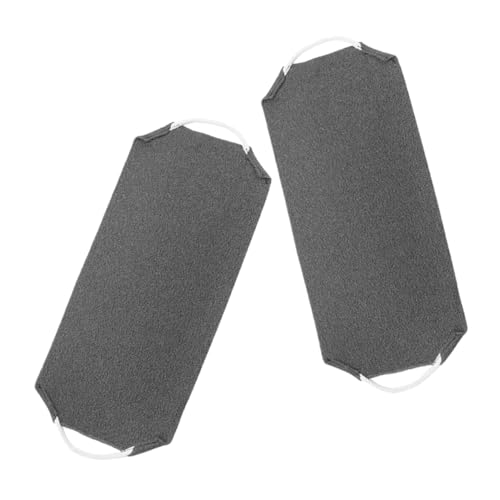 VALICLUD 2 Stück Badetuch gefrostet Peeling-Gesichtswäscher Einreibebad Peeling-Duschhandschuhe Körperpeeling Scrubber Peeling-Rückenwäscher zum Duschen Polyester Dark Grey von VALICLUD