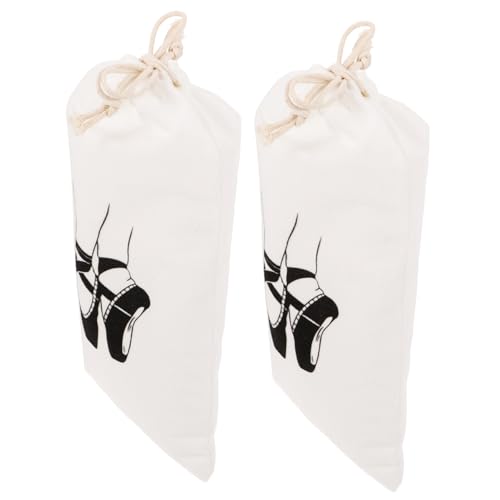VALICLUD 2stücke Ballettschuhtasche Für Mädchen Tanztasche Mit Kordelzug Beutel Für Ballettschuhe Turnbeutel Für Kleinkinder Platz Für Kleidung Und Handtücher von VALICLUD