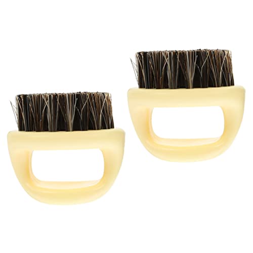 VALICLUD 2 Stück Bartbürste für Männer Sanfte Borsten zur Entfernung von Schnittresten Multifunktionale Bartpflege für Nacken Gesicht und Ohren Fördert Hautpflege und Bartwachstum von VALICLUD