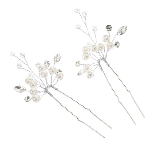 VALICLUD Haarspangen Mit Kristall-strasssteinen Brautschmuck Für Hochzeiten Elegante Kopfbedeckung Für Bräute Mädchen Und Frauen 2 Stück von VALICLUD