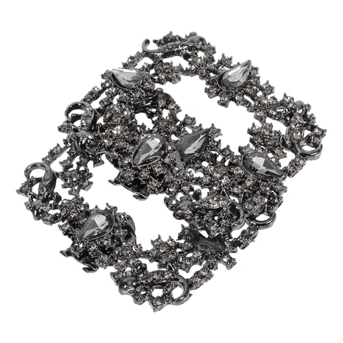 VALICLUD 2 Stück Braut-Schuhclips mit Strasssteinen: Abnehmbare High Heels-Dekorationen für Frauen – Hochzeitsschuhschnallen zum Anklipsen für Sandalen und flache Schuhe von VALICLUD