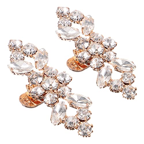 VALICLUD 2 Stück Brautschuh Clips mit Funkelnden Strasssteinen Schuhschmuck Schnallen für Damen als Hochzeitsschmuck für Pumps und Absätze von VALICLUD