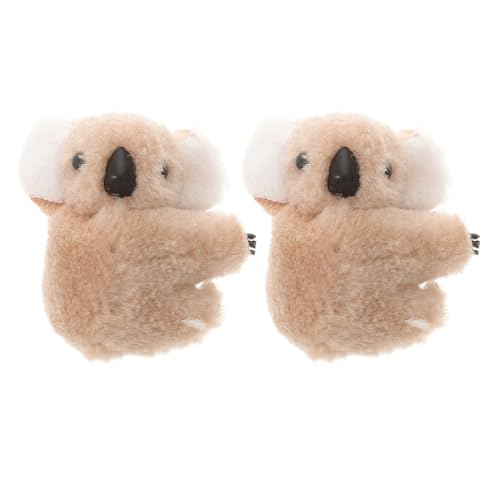 VALICLUD 2stücke Koala-haarspangen Kleine Koala-bärenkrallen Haar-clip Süßes Stofftier Unregelmäßige Klammern Haarnadel Haarschmuck Für Frauen Und Mädchen von VALICLUD
