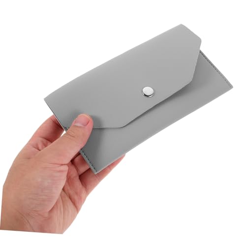 VALICLUD 2 Stück Damen Geldbörse aus Strapazierfähigem PU mit Druckknopfverschluss Kompakt für Karten Münzen und Stifte Stilvoll und Praktisch für Reisen Alltag und Business Schwarz von VALICLUD