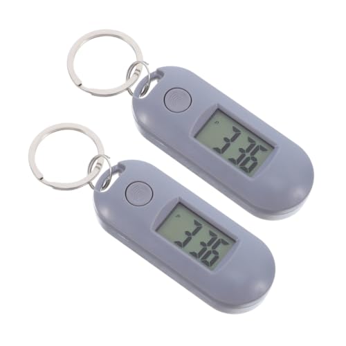 VALICLUD 2 Stück Digitale Schlüsselanhängeruhren: Mini-taschenuhren Mit Leiser Leuchtfunktion Für Rucksack-Studenten Und Krankenschwestern, Leicht, Tragbar, Für Den Außenbereich von VALICLUD