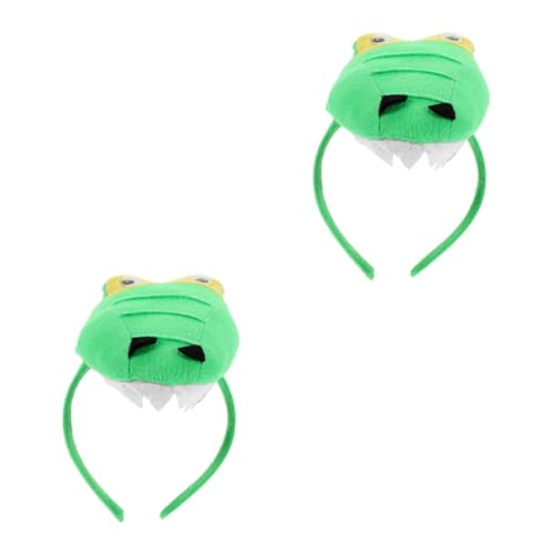 VALICLUD 2stücke Dino-kopfbedeckung Für Erwachsene Lustiges Tier-haarband Für Halloween-feiern Geburtstagsfeste Und Cosplay Bequemes Und Kreatives Design Stabil Und Langlebig von VALICLUD