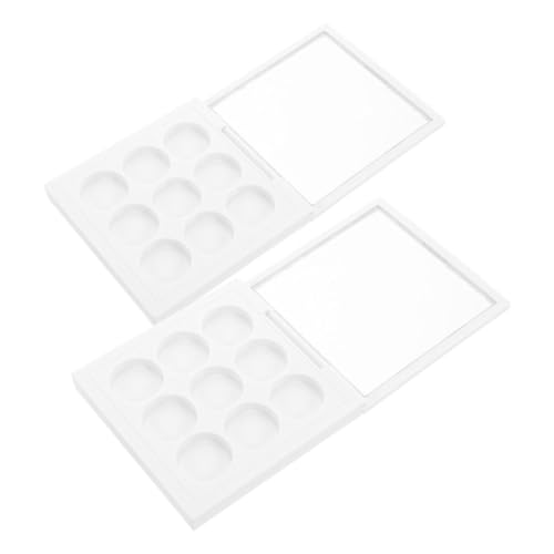 VALICLUD 2stücke Diy Lidschatten-palette Nachfüllbarer Make-up-organizer-behälter Transparentes Kunststoff-etui Für Lidschatten Textmarker Schattierung Concealer von VALICLUD