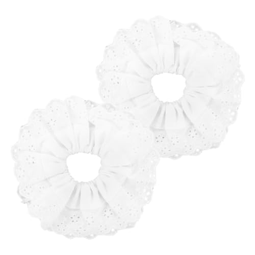 VALICLUD 2stücke Spitze Haargummis Für Frauen Und Mädchen Elastische Haargummis Mit Beschädigungsschutz Pferdeschwanzhalter Dekorative Aus Hochwertigem Polyester Für Verschiedene von VALICLUD