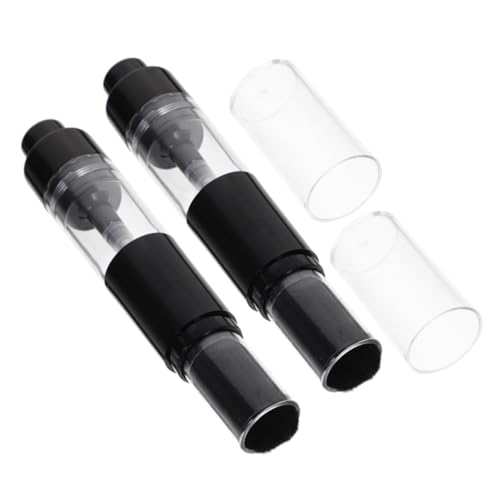 VALICLUD 2 Stück Druckauslösbare Makeup Pinsel mit Nachfüllbarer Tragbarer Flüssigpinsel mit Abdeckung für Highlight zur Haut Weiche Borsten Stilvolles Design von VALICLUD