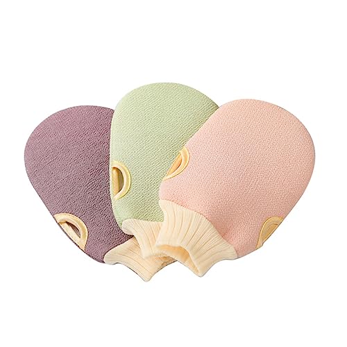 VALICLUD 2 Stück Duschhandschuhe Peeling Handtücher Body Scrub Handschuh Handschuhe Für Körperbäder Schrubbhandschuhe Peeling-handschuhe Für Den Körper Badehandschuhe Coffee von VALICLUD