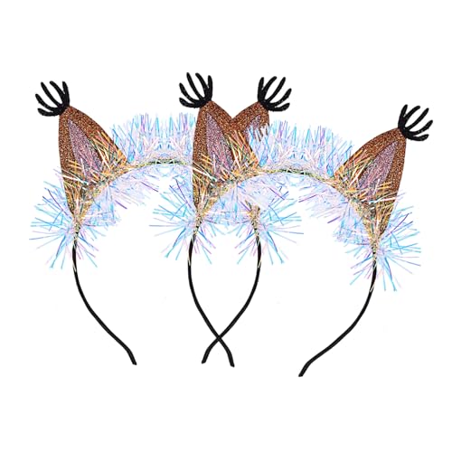 VALICLUD 2 Stück Eichhörnchen Haarreif mit Süßen Tierohren Kreativer Haarschmuck für Mädchen Party haarreifen Modisches Leichtes Accessoire für Karneval und Familienfeiern von VALICLUD