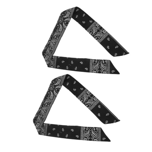 VALICLUD 2stücke Haarschal Stirnband Für Erwachsene Rotes Piratenstirnband Discokugel-stirnband Haar Wrap Schal Für Laufen Radfahren Yoga Und Mehr von VALICLUD