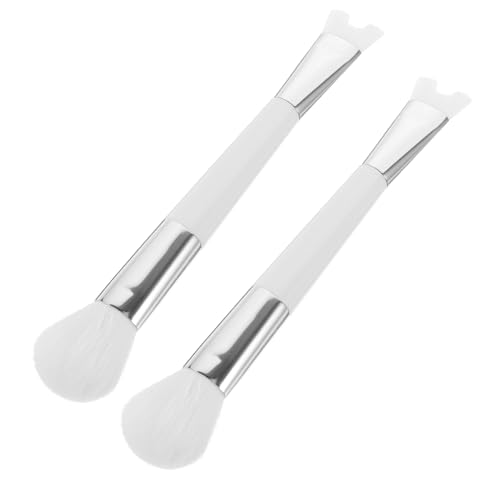 VALICLUD 2 Stück Erröten Pinsel Nase Für Frauen Konturpinsel Nasen-make-up Gesicht Nasenkonturbürste Nasenpinsel Make-up Pinsel Ende Nasenschattenpinsel Pulver Nylon Weiß von VALICLUD