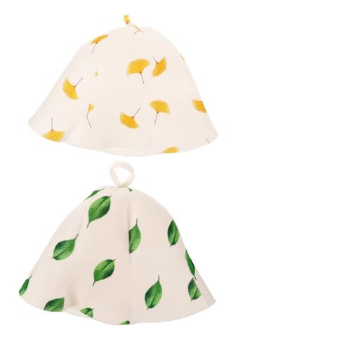 VALICLUD 2stücke Filz Saunahut Für Herren Damen Sauna Accessoires Wasserabsorbierend Hut Mit Elastischem Band Für Saunazimmer von VALICLUD