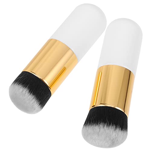 VALICLUD 2 Stück Flauschiger für Lose Puder Flüssige Foundation Blending Rouge für Damen Ergonomisches Design Multifunktional Professionell von VALICLUD
