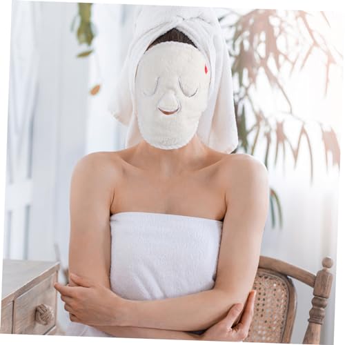 VALICLUD 2 Stück Fleece Gesichts Handtücher Doppellagig Wiederverwendbar Weich und Atmungsaktiv für Spa Feuchtigkeitsversorgung Kühlend und Wärmend für Empfindliche Haut von VALICLUD