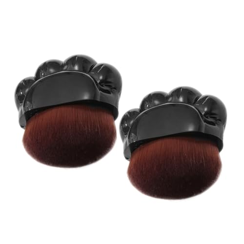 VALICLUD 2 Stück Flüssiger Make-up-Foundation-Pinsel Mineral erröten Make-up-Pinsel für Frauen Gesicht Mischen Foundation-Flüssigkeitspinsel für Frauen Fundamentpinsel Plastik Schwarz von VALICLUD