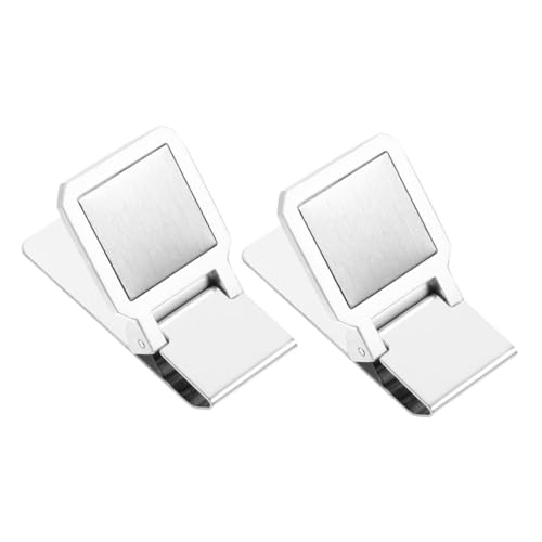 VALICLUD 2stücke Metall-geldscheinklammern Praktische Geldklammer Aus Tragbare Geldaufbewahrungsklammer Kleine Befestigungsklammer Für Scheine Und Dokumente von VALICLUD
