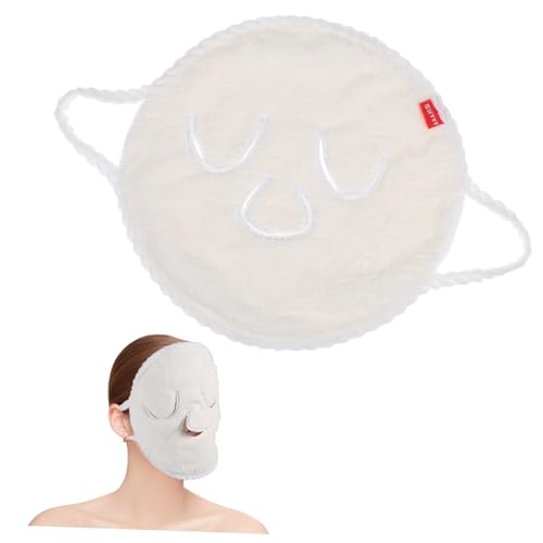 VALICLUD 2 Stück Gesichtsmaske Handtuch Doppellagiges Hot Cold Compress Tuch für Frauen Wiederverwendbar Porenöffnend für Empfindliche Haut und Schönheitsanwendungen von VALICLUD