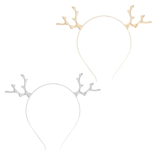 VALICLUD 2stücke Weihnachtsgeweih Haarreif Rentier Geweih Stirnband Für Haarschmuck Weihnachten Kopfstück Für Kostümpartys Und Feiern von VALICLUD