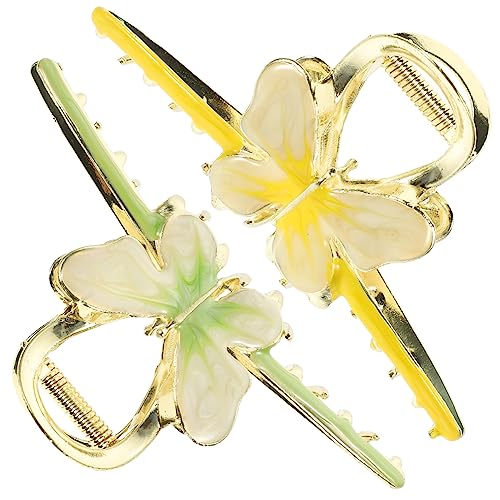 VALICLUD 2 Stück Große Haarklammern für Damen im Schmetterlingsdesign Rutschfeste Haarspangen für Dickes Haar für Frisuren Sport Haararten von VALICLUD