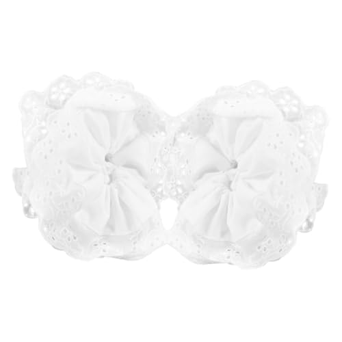 VALICLUD 2stücke Spitzen Haargummis Für Mädchen Großes Elastisches Haarband Pferdeschwanzhalter Zweilagiges Design Sicherer Haltbarkeit Vielseitiges Haaraccessoire Für Täglichen von VALICLUD