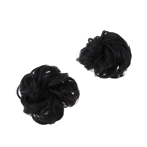 VALICLUD 2 Stück Haarknoten Haarring Synthetisches Haar Bun Tool für und Mädchen Volumen und Fülle für Hochsteckfrisuren Natürliche Schwarze Farbe von VALICLUD